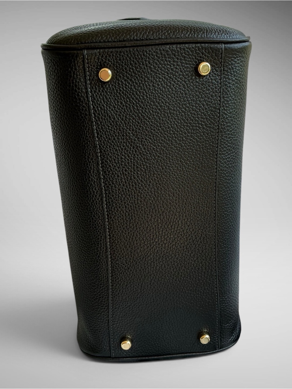 Coach Rowan Large Satchel Black Soft Pebbled Leather Gold Hardware CV960 NWT - Picture 9 of 14